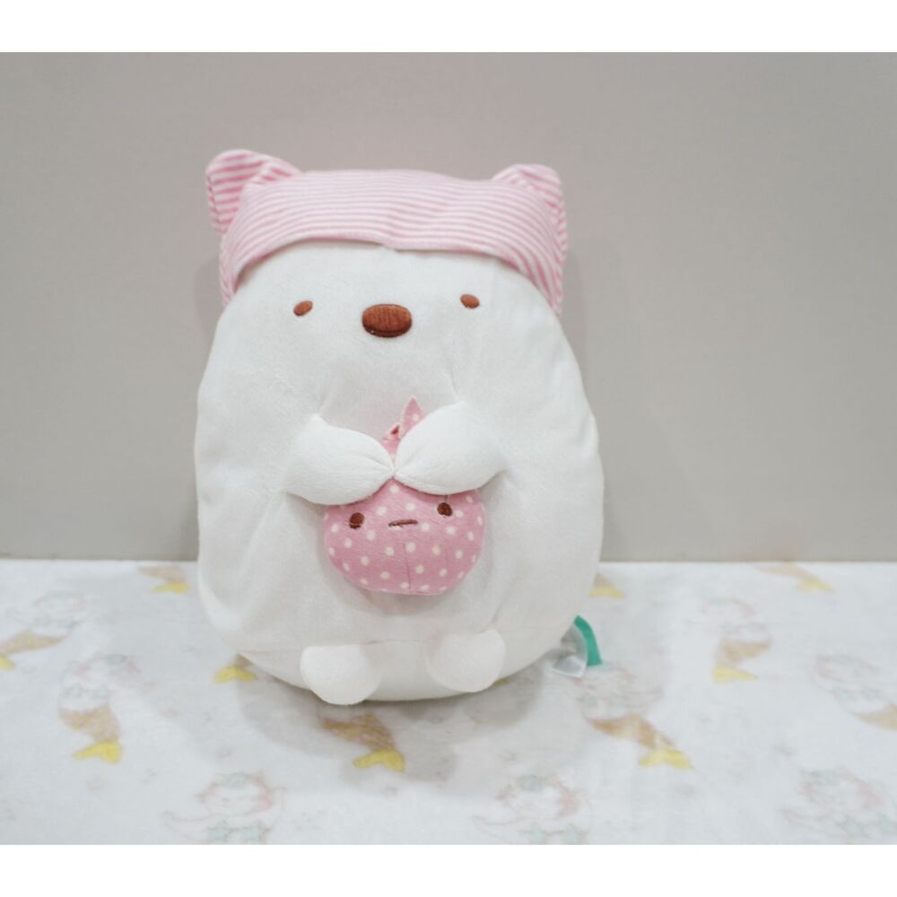 San-X Sumikko Gurashi Shirokuma Plush – Pink Pajamas Outfit